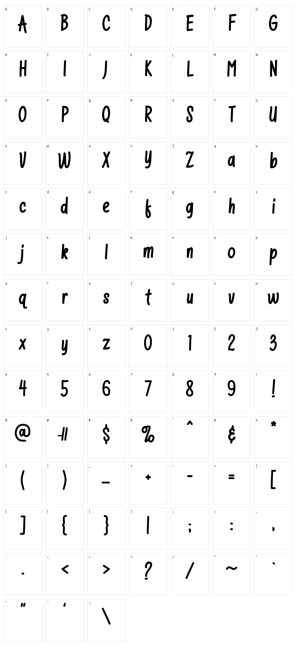 Salty Cheese Character Set