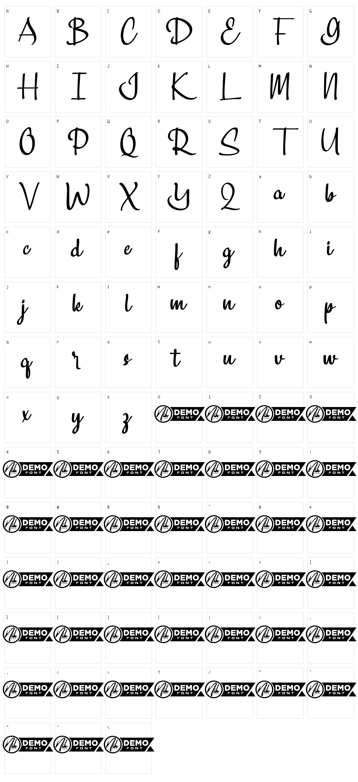 Samosa Character Set
