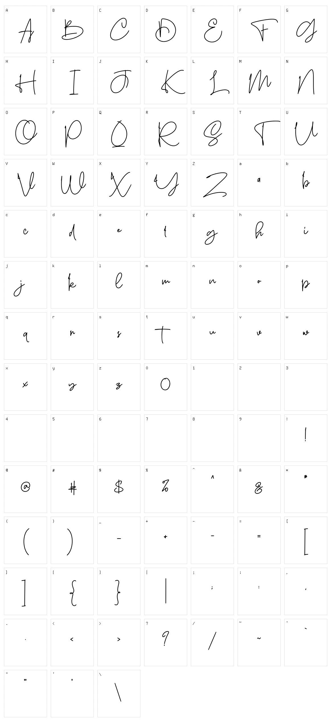 Sanpaullo Character Set