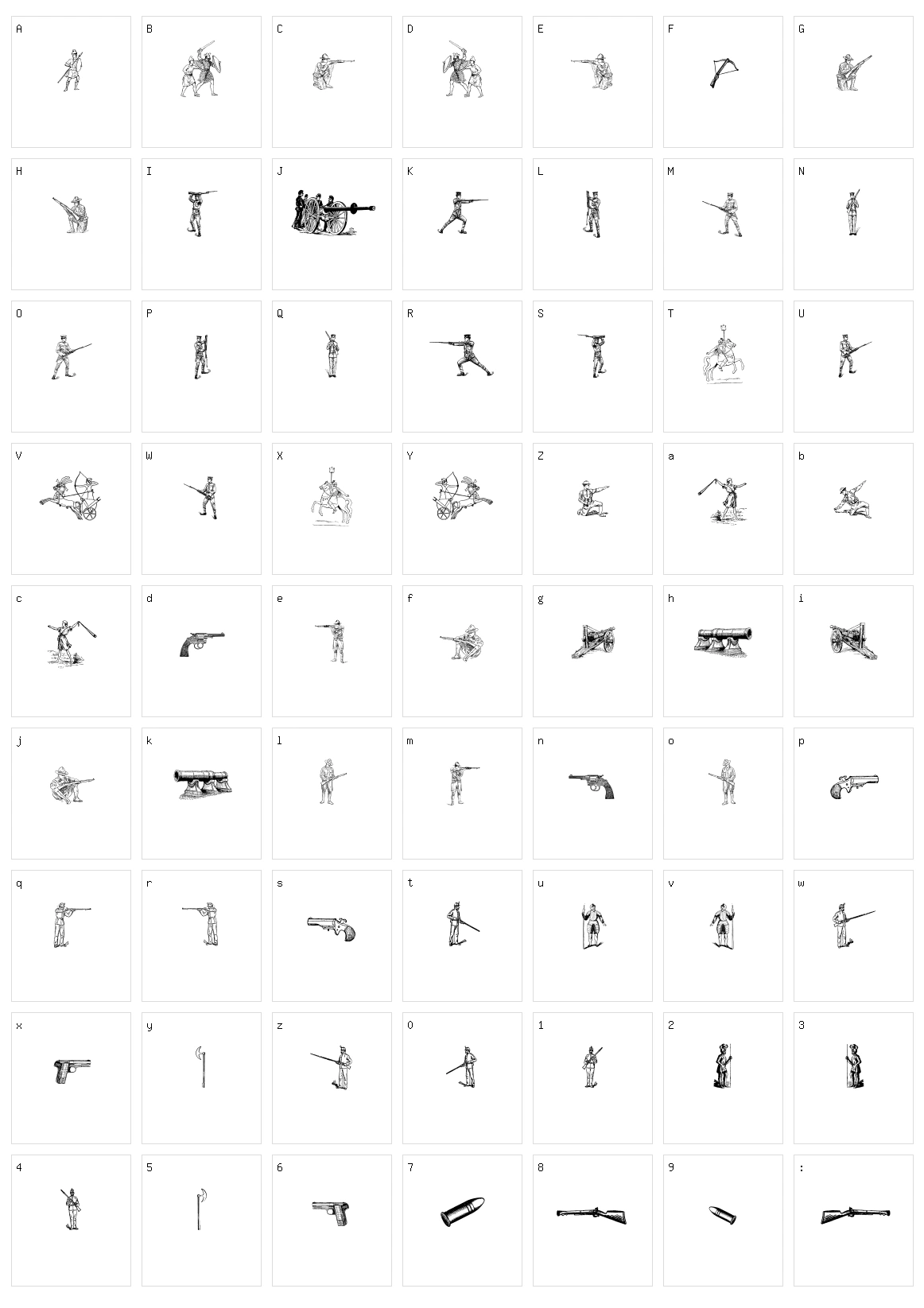 Das Krieg Character Set