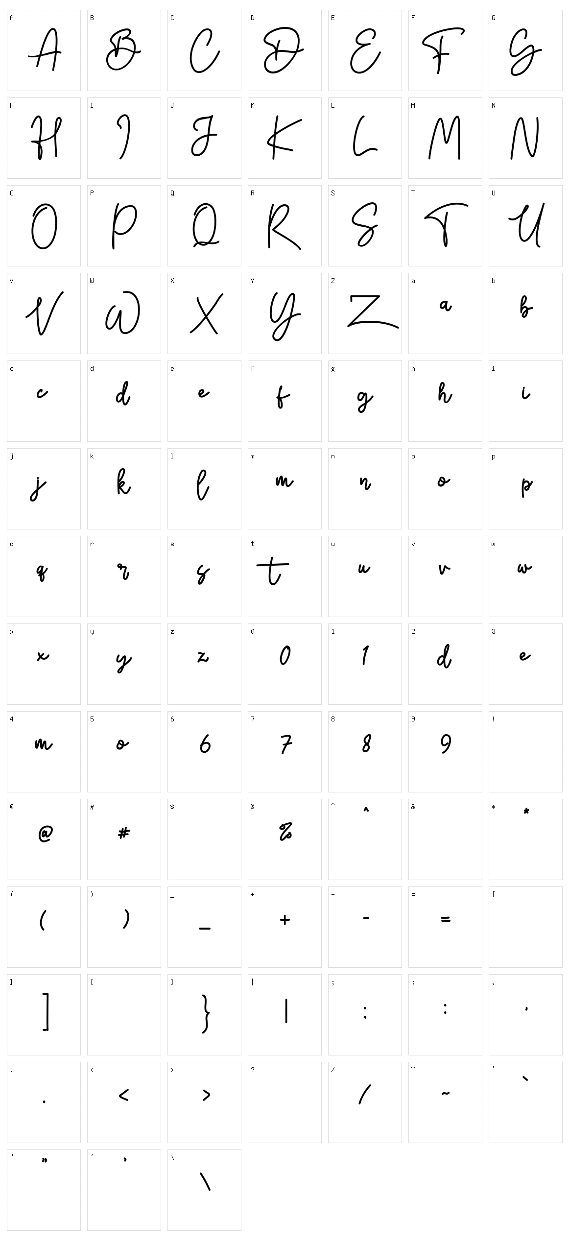 Sativa Character Set