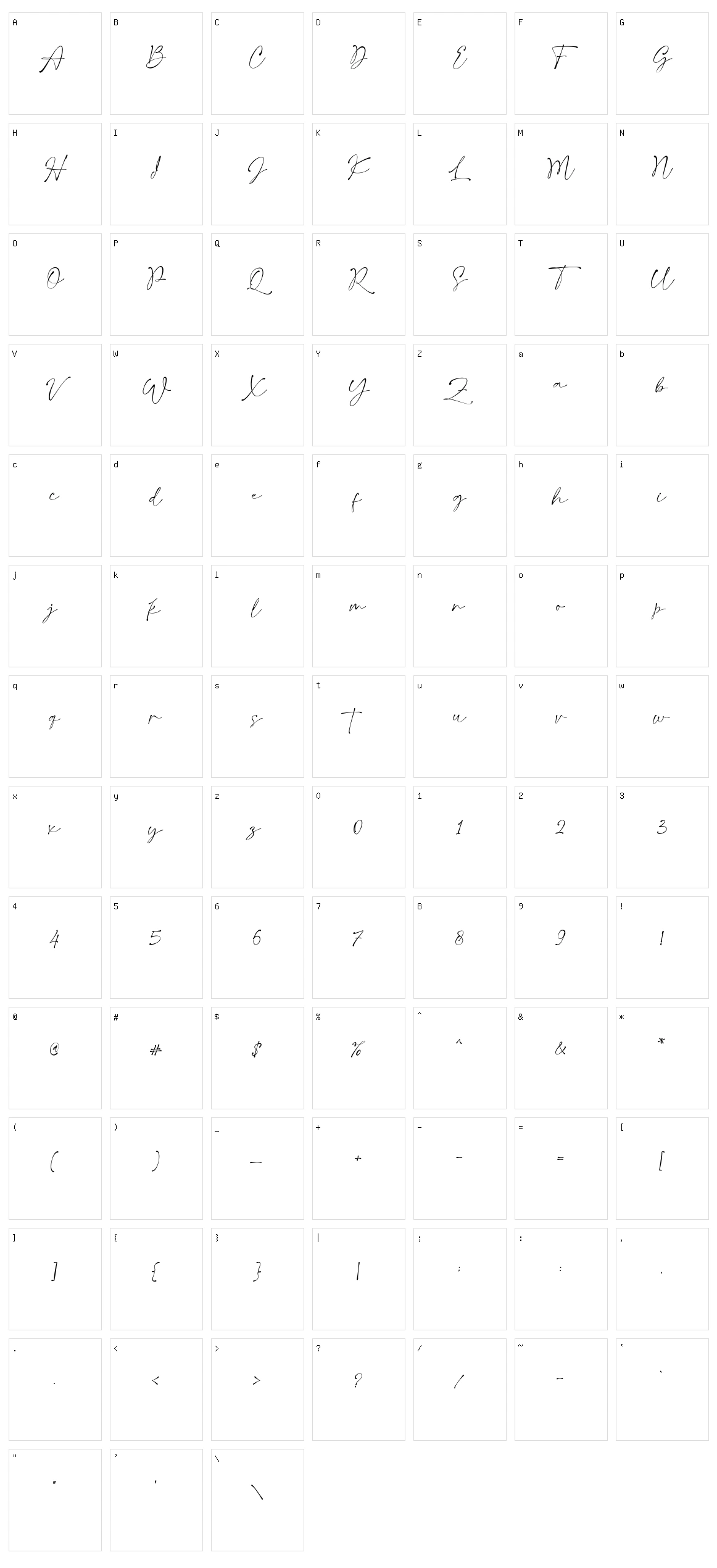 Sattamy Signature Character Set