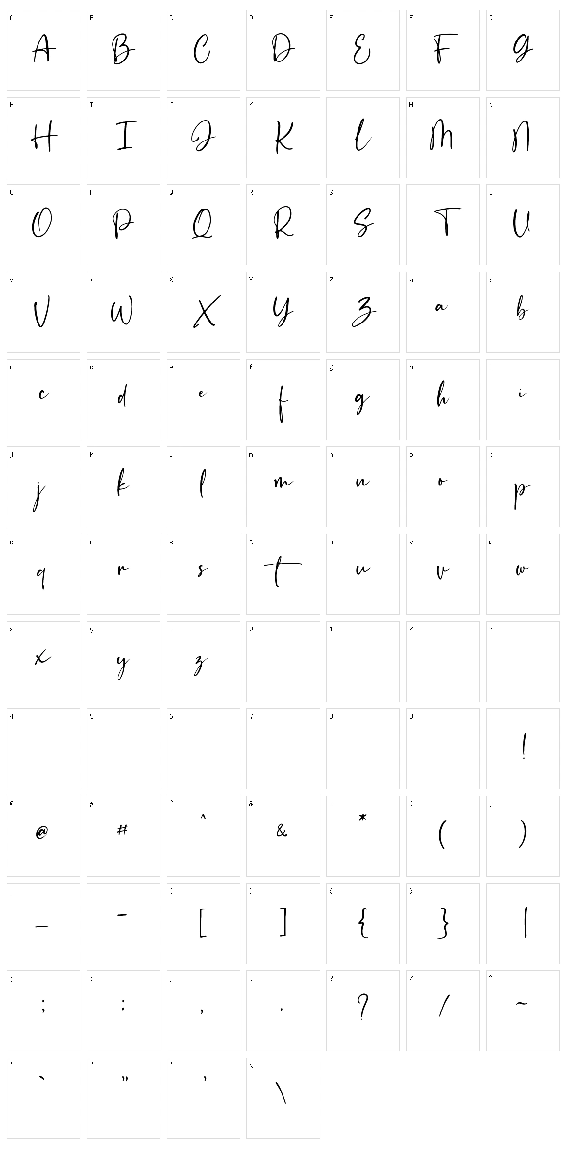 Sattanic Character Set