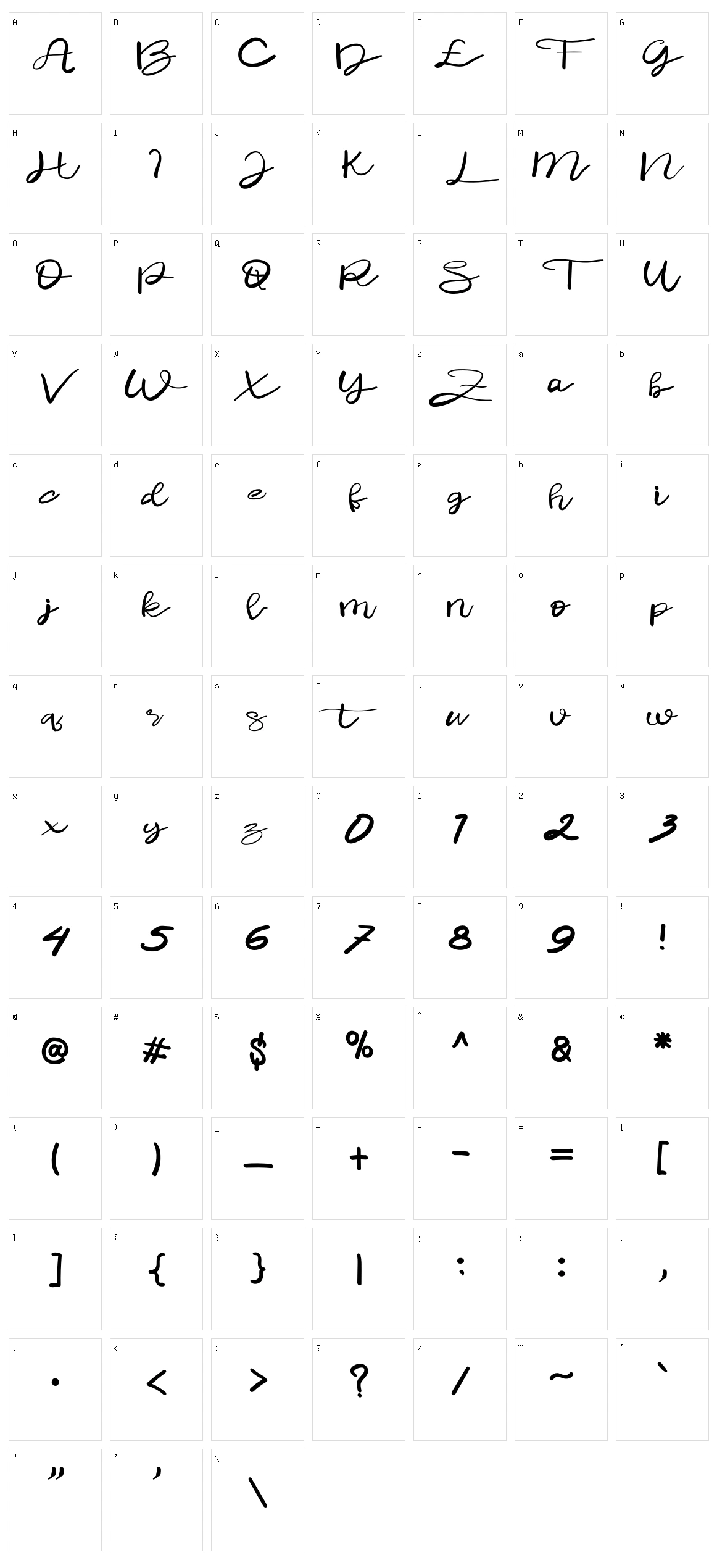 Saturdayinlove Character Set