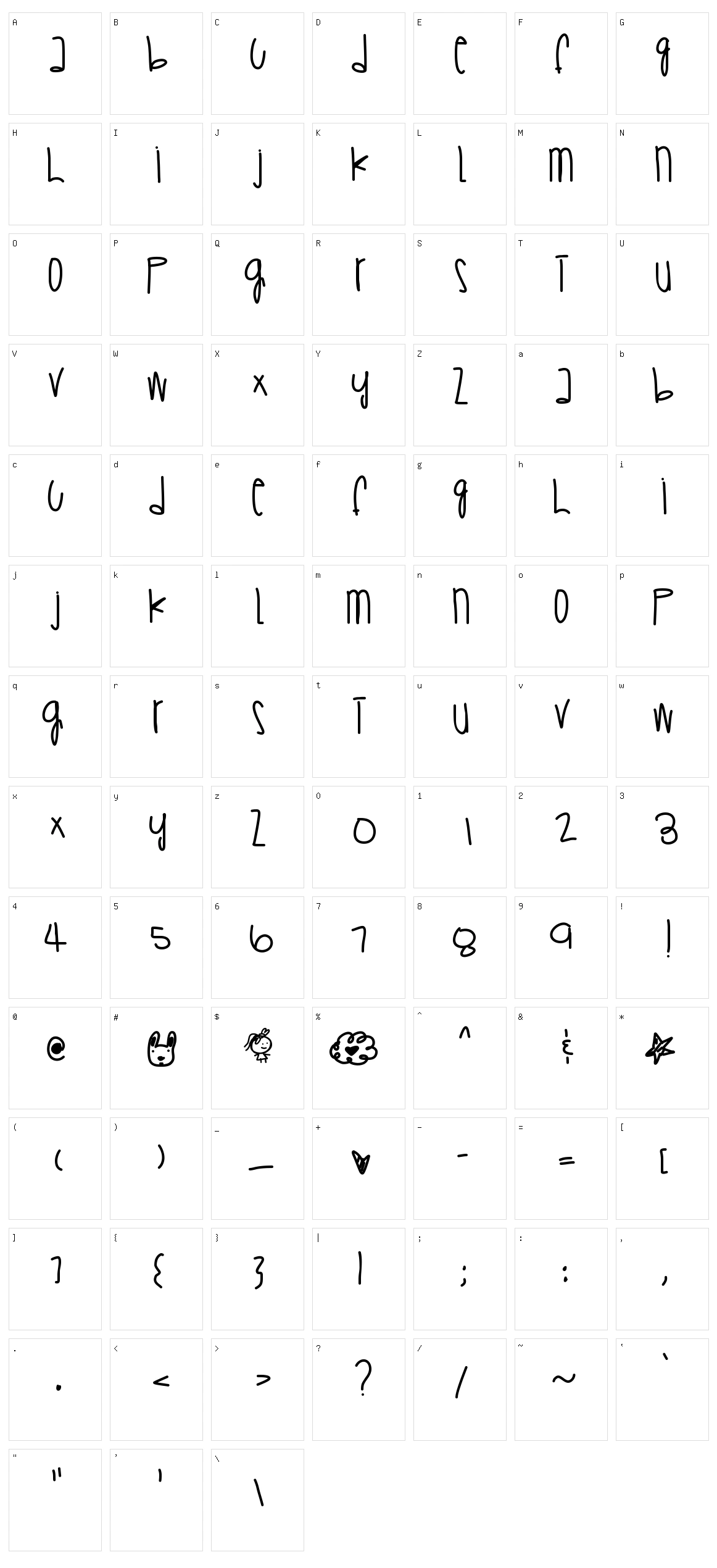 Save A Prayer Character Set