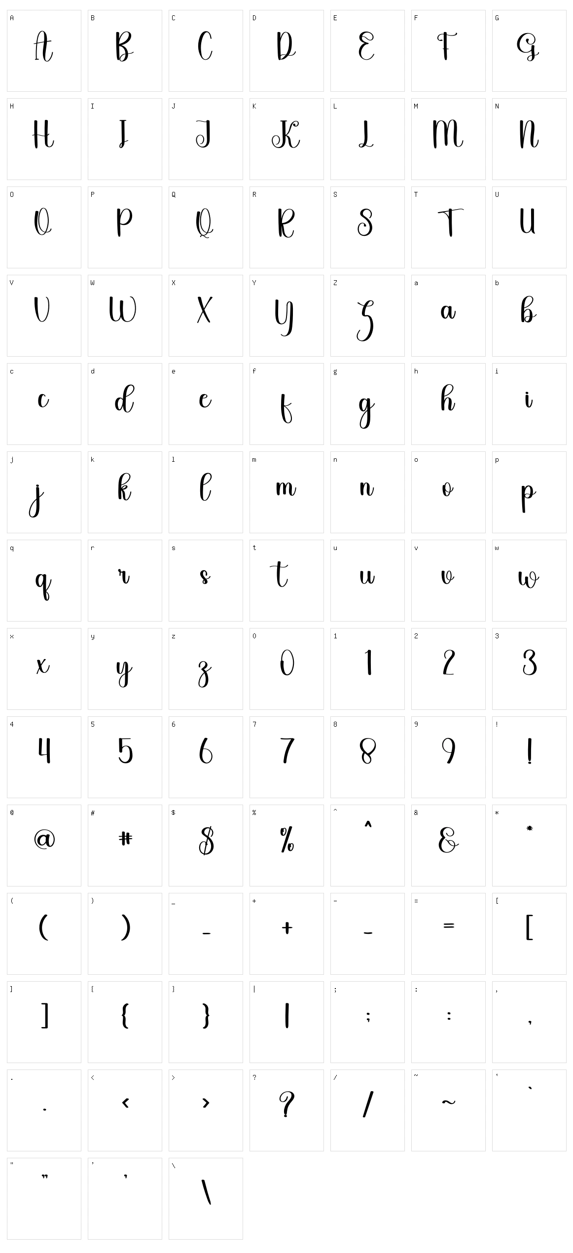 Sayidina Character Set