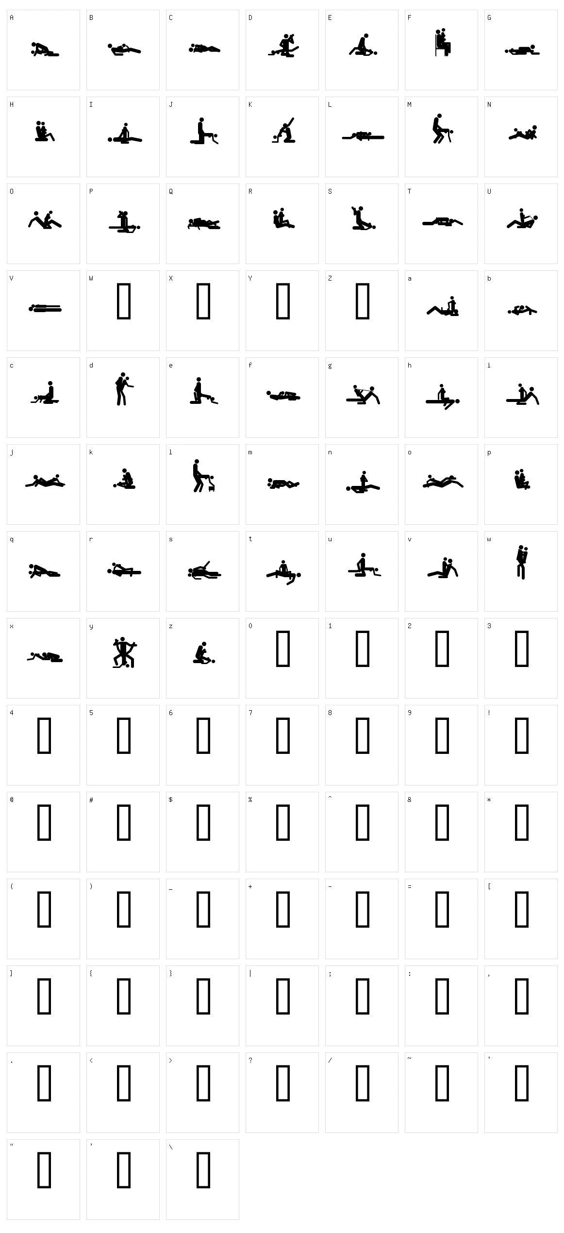 48 ways Character Set