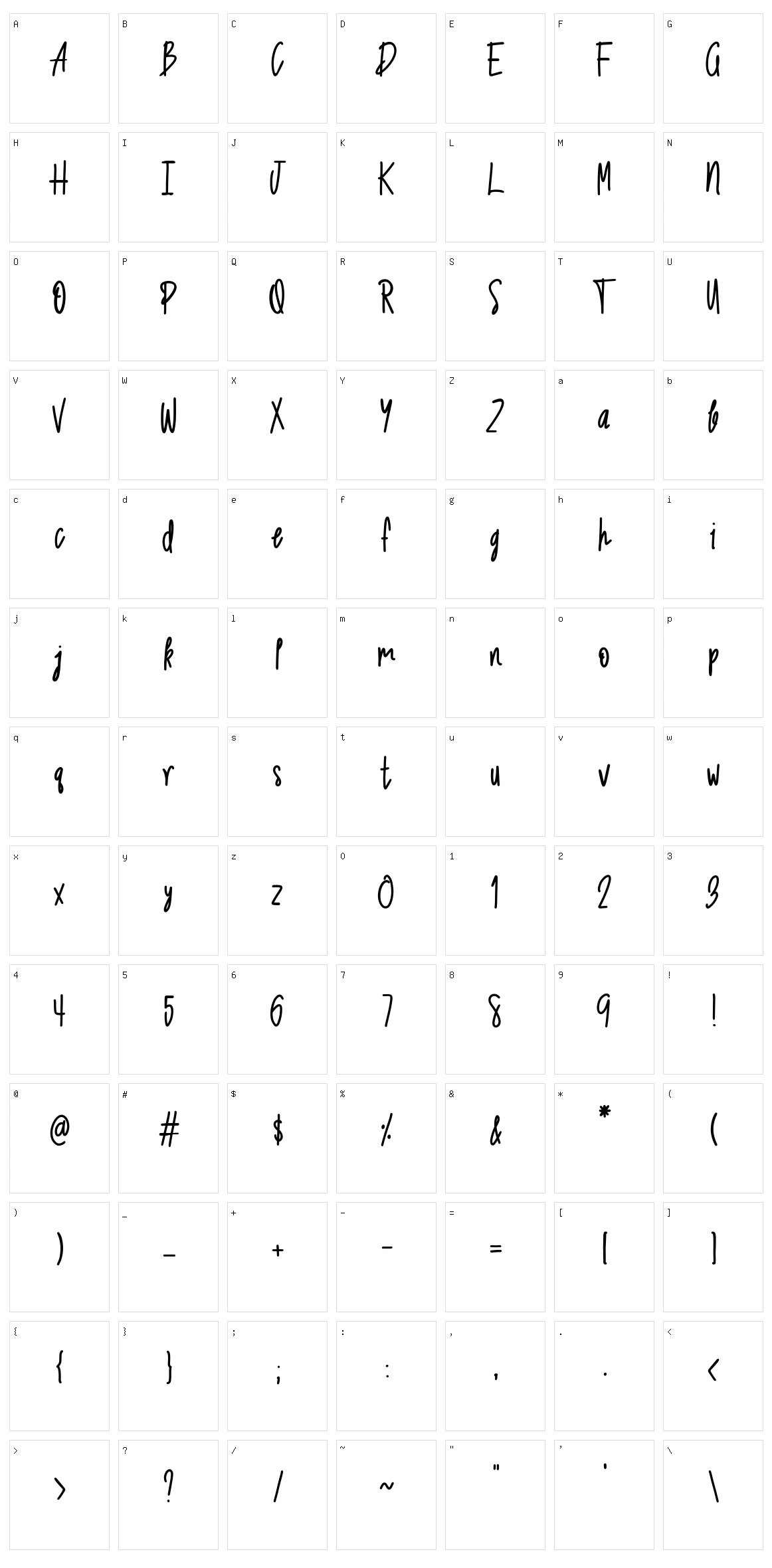 Scarlett Character Set