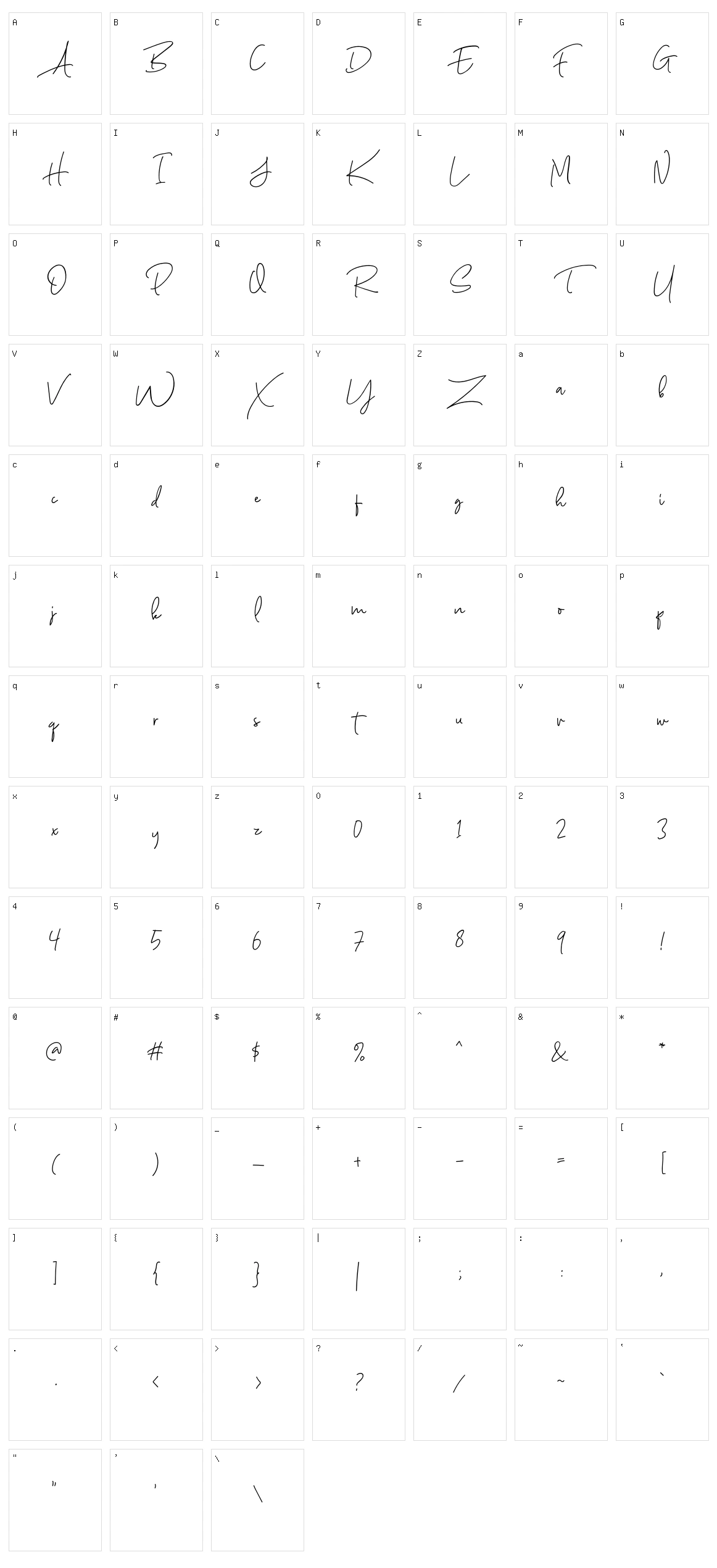 Scarlette Character Set