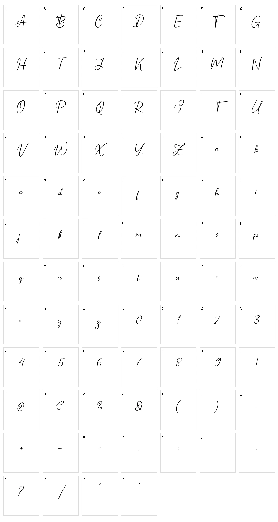 Schagen Character Set