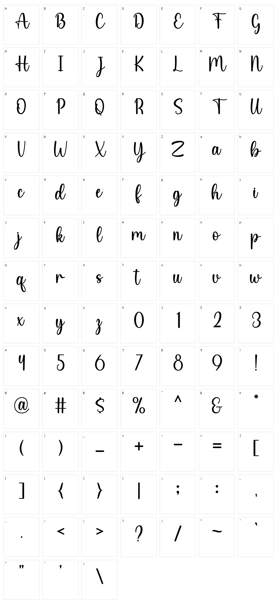 School Bag Character Set