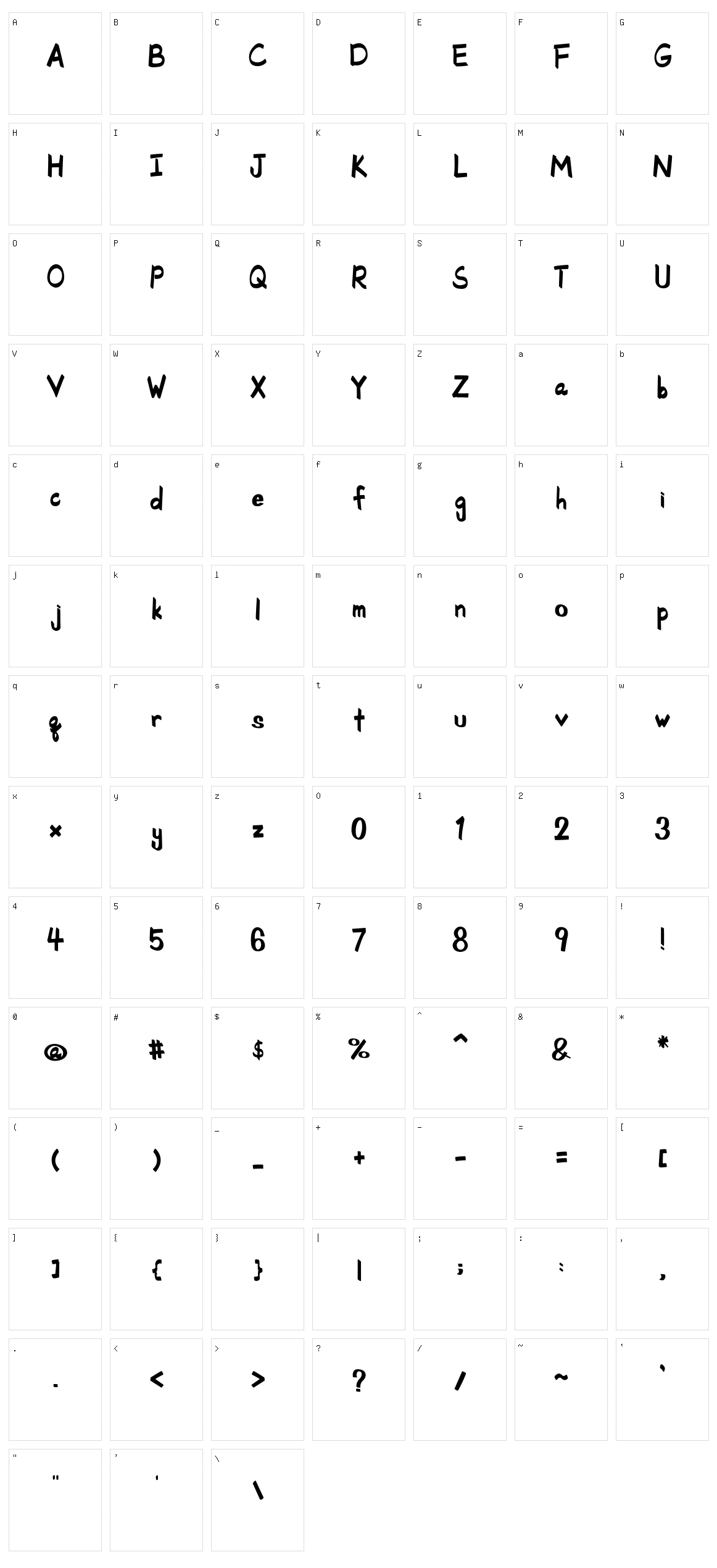 School Rules Character Set
