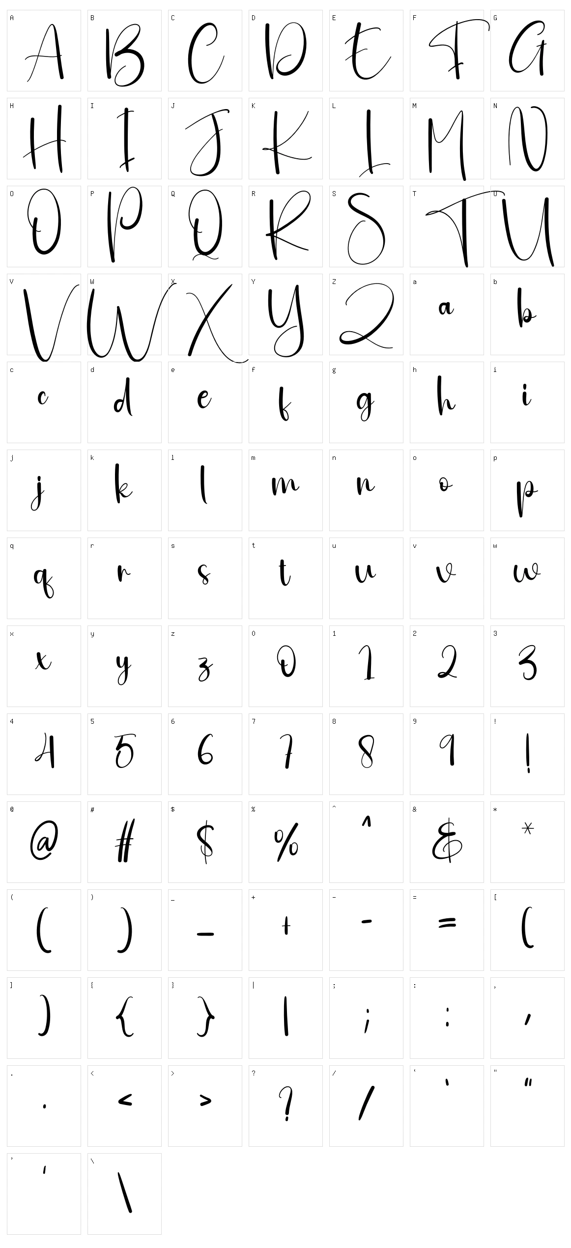 Scrapbook Character Set