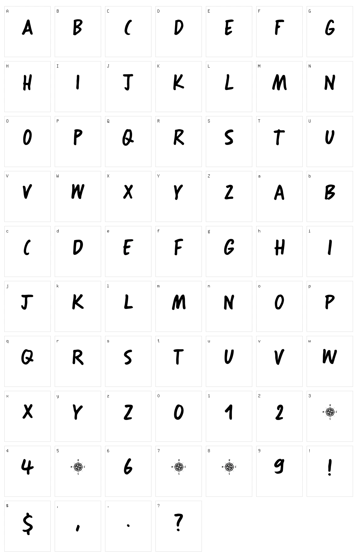 Search Party Character Set