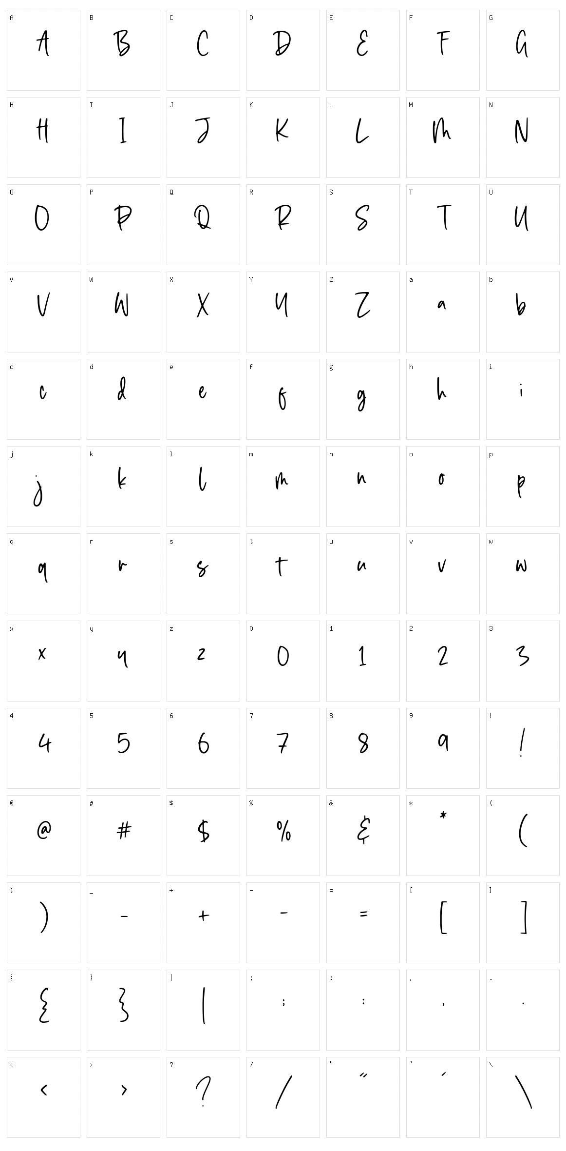 Seaside Character Set