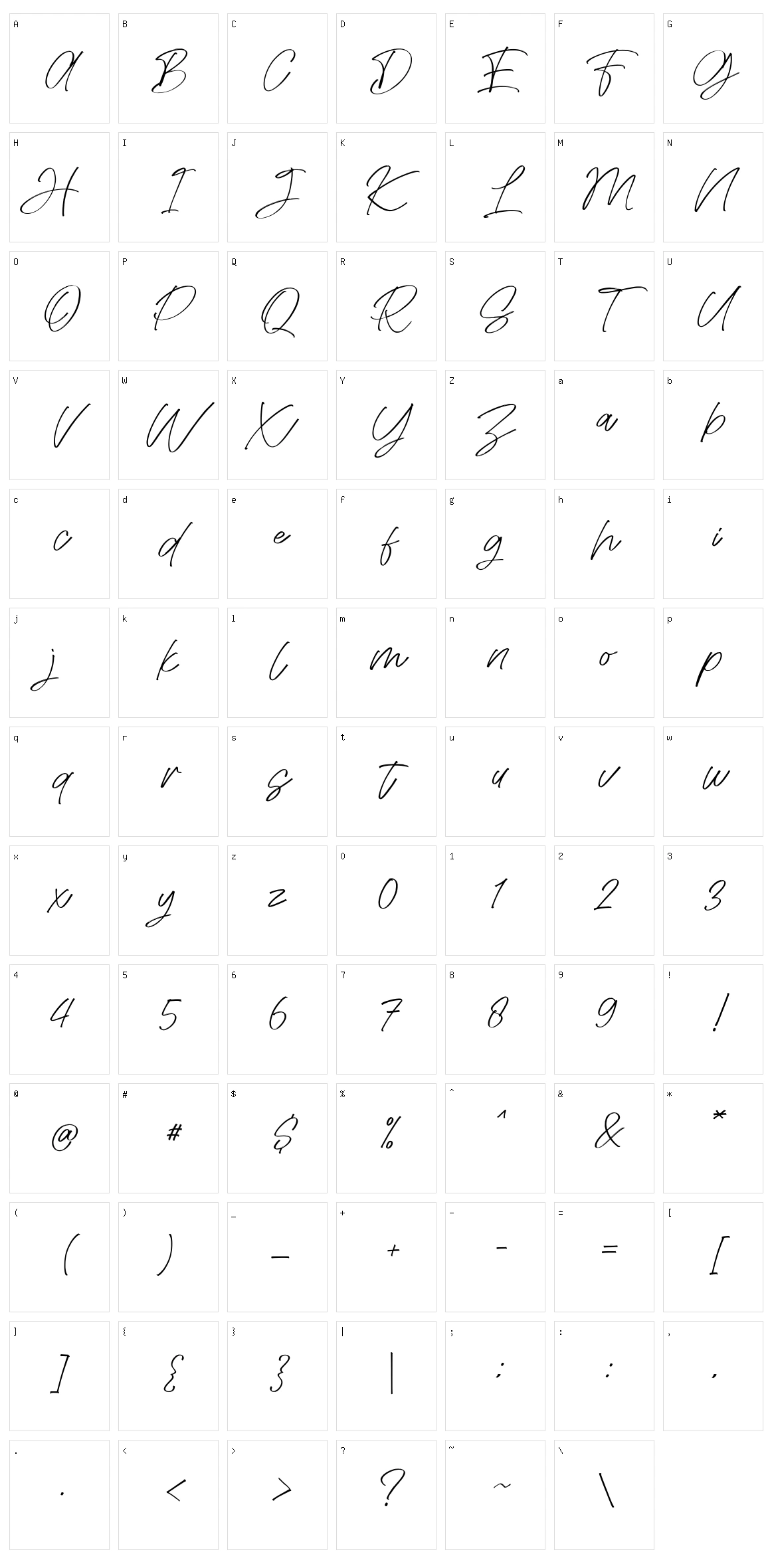 Seasony Character Set