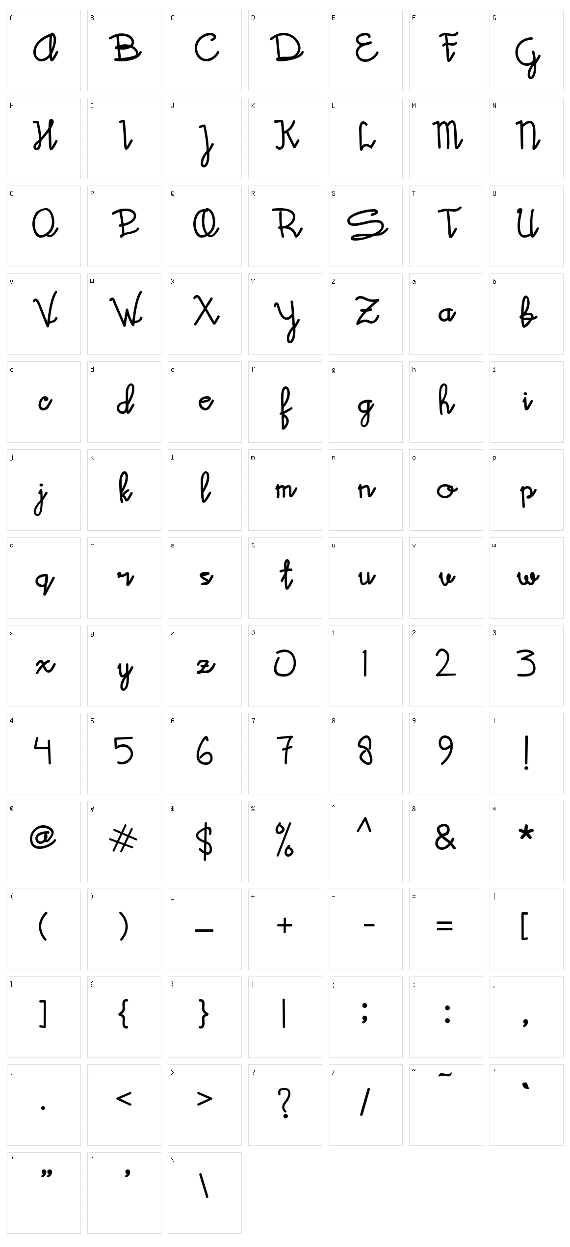 Sekato Character Set