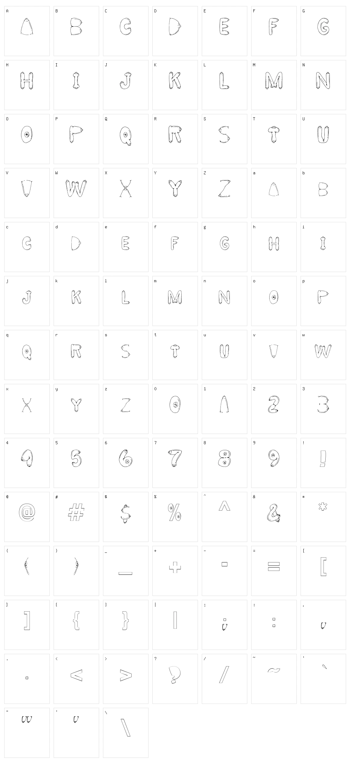 Big Breast Character Set