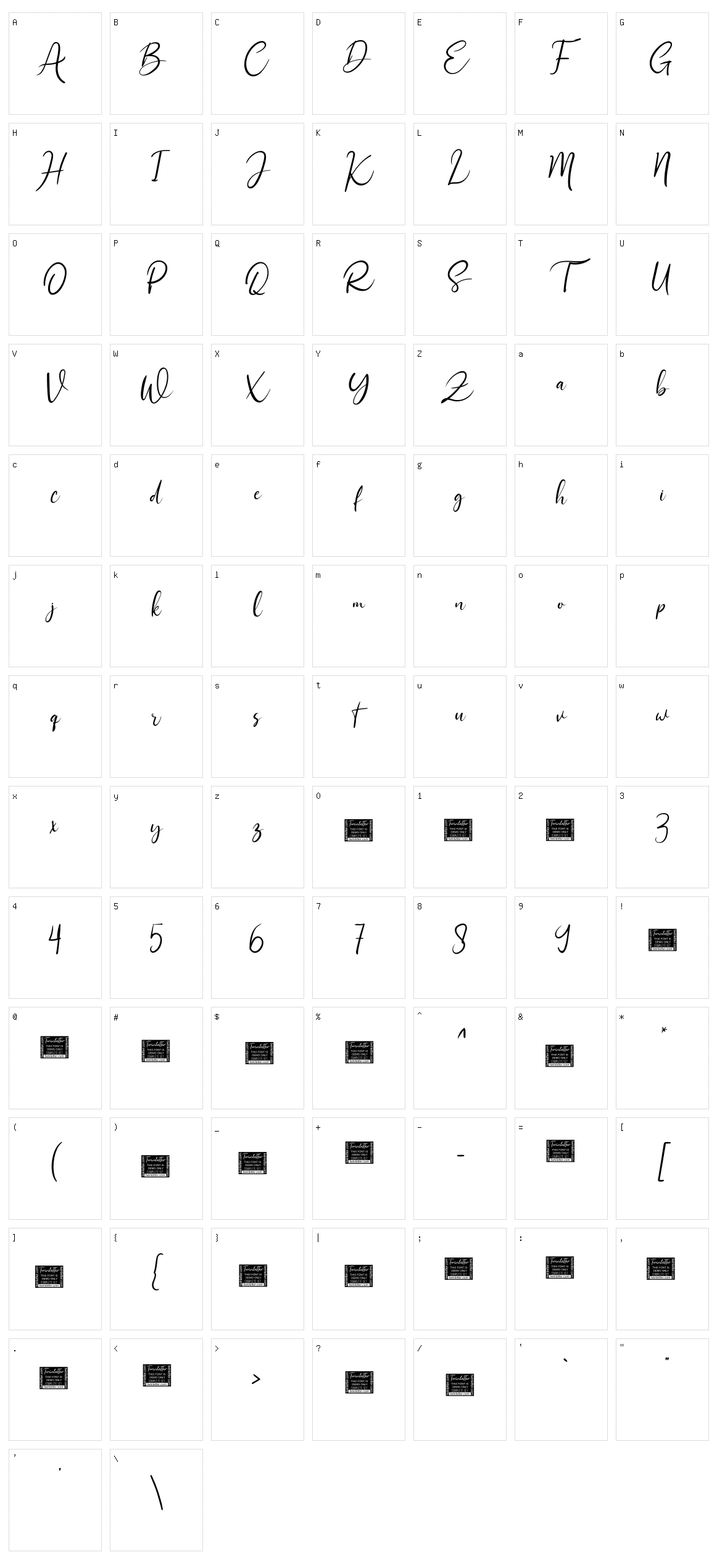 Sethasso Character Set