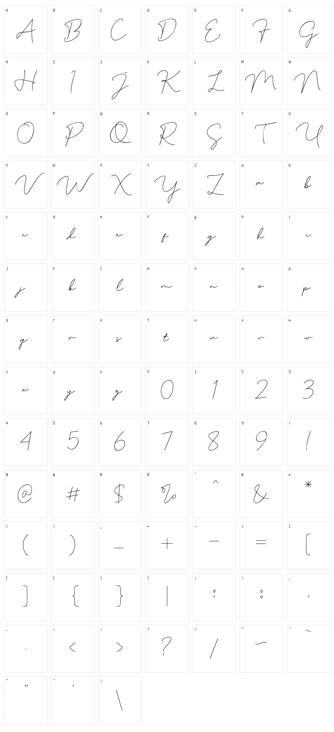 Shefiratte Character Set