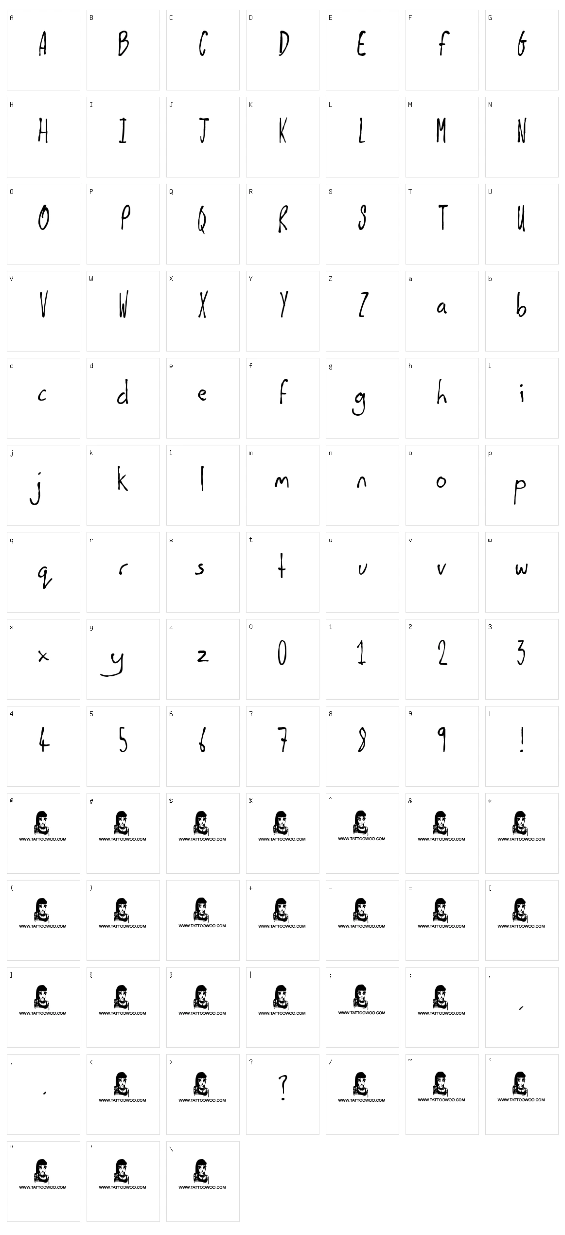 Shiny Pimple Character Set