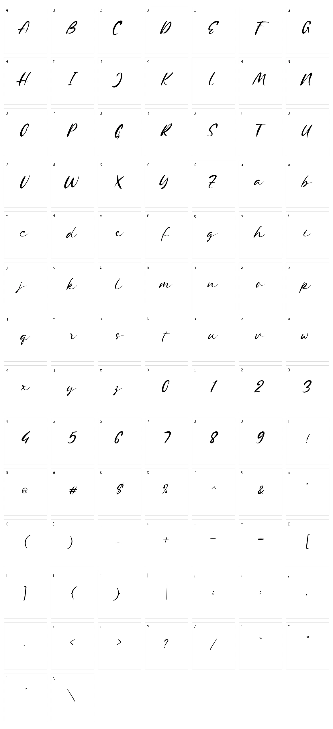 Shopie Minclair Character Set