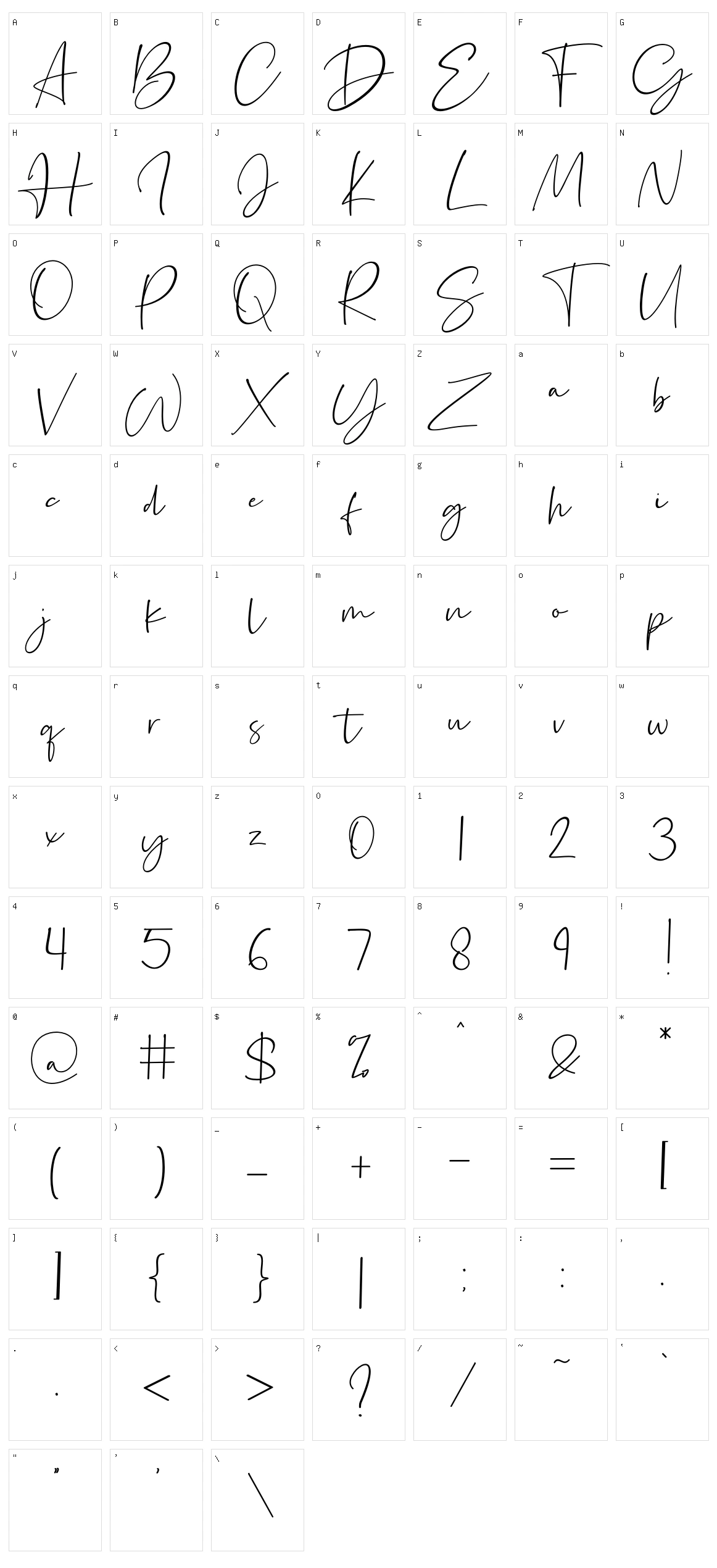 Silence Rocken Character Set