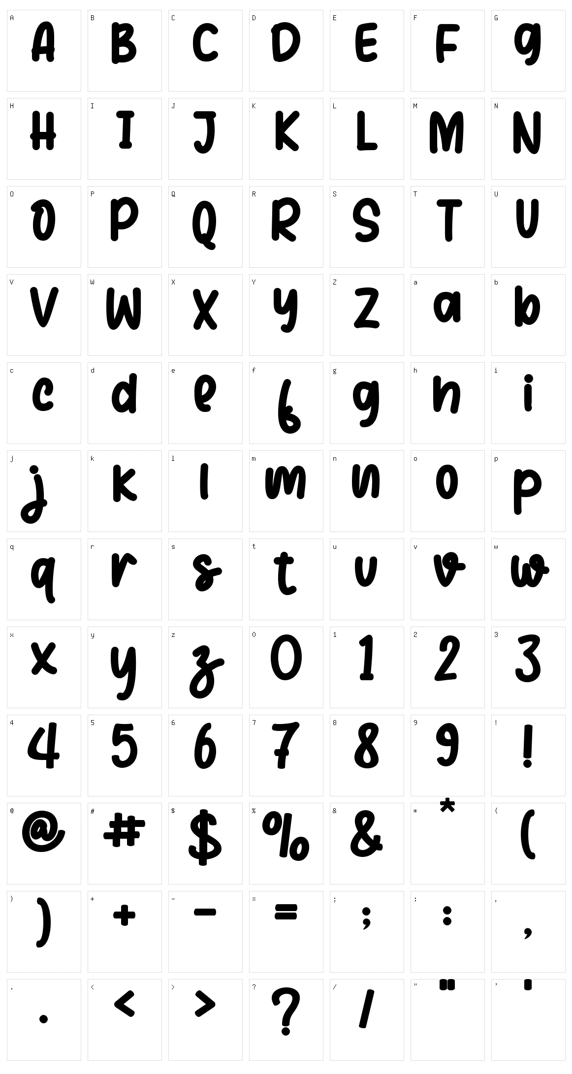 Simple Christmas Character Set