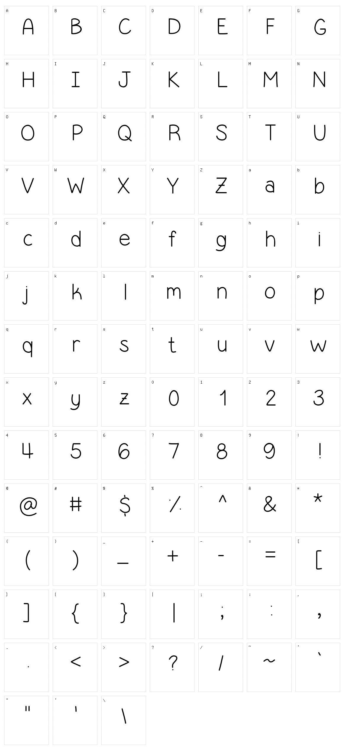 Simple Kind Of Girl Character Set