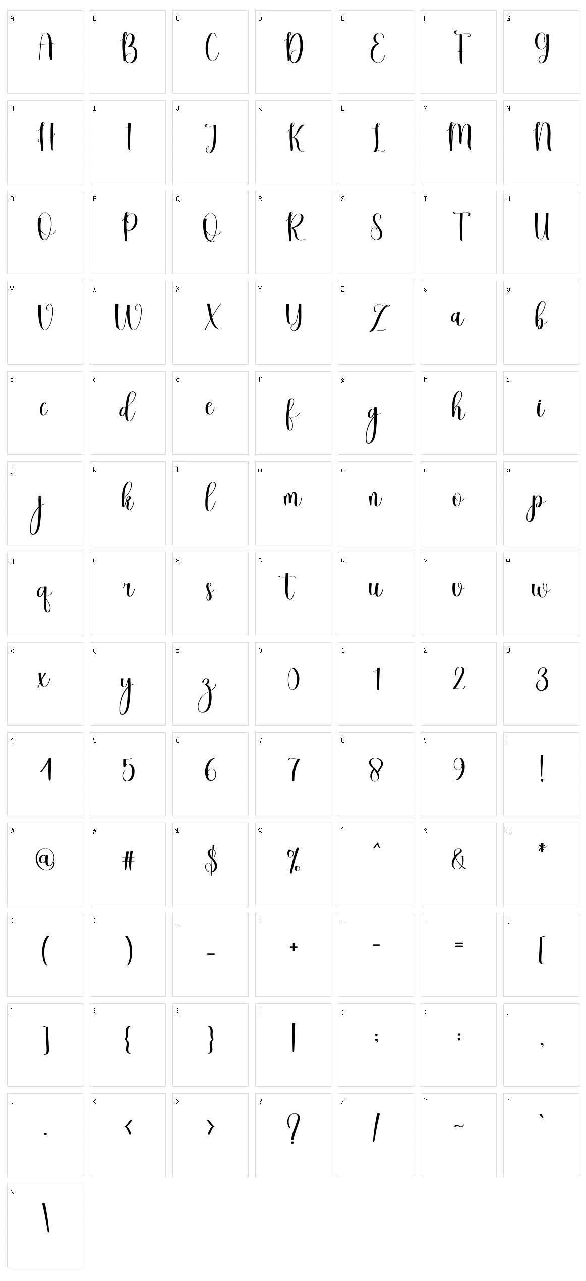 Simple Mandala Character Set