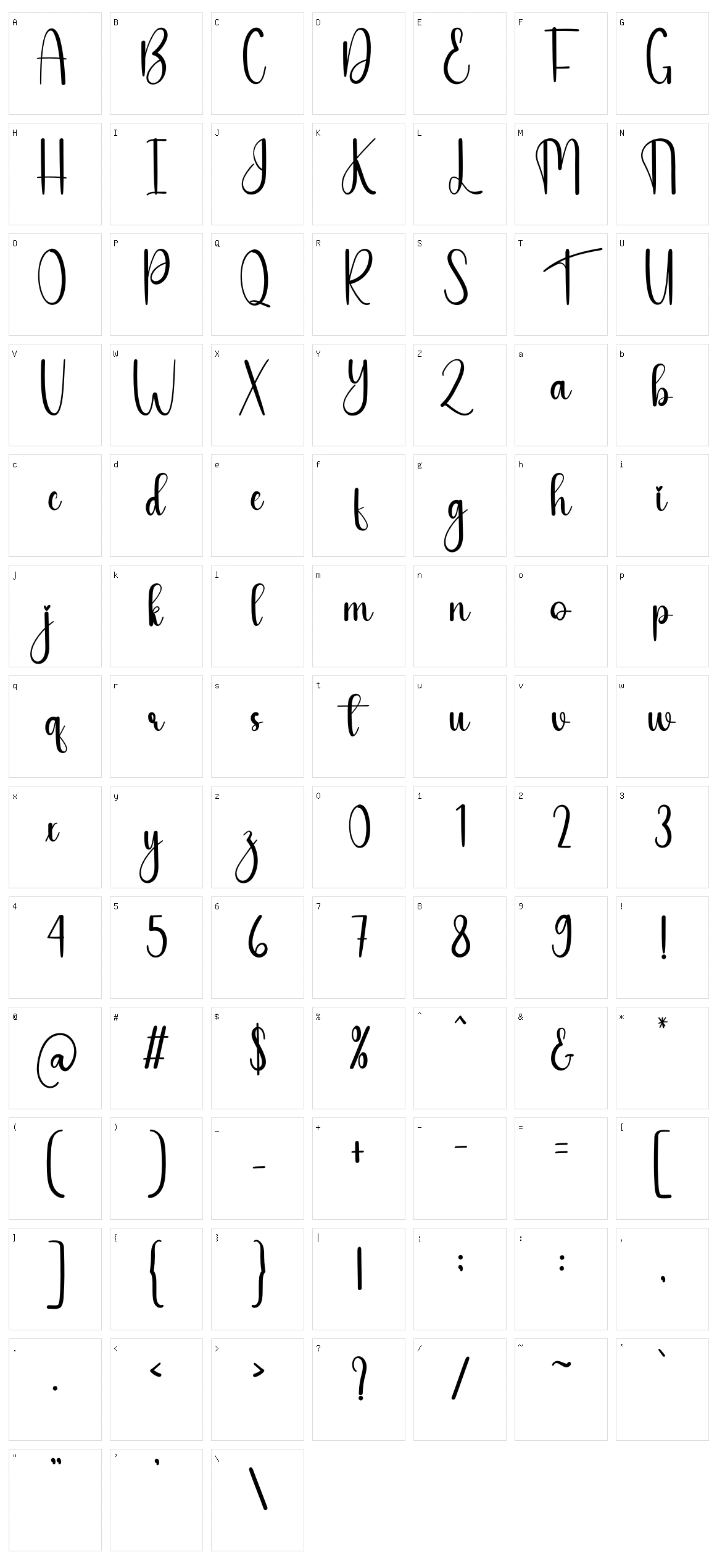 Simple Saturday Character Set