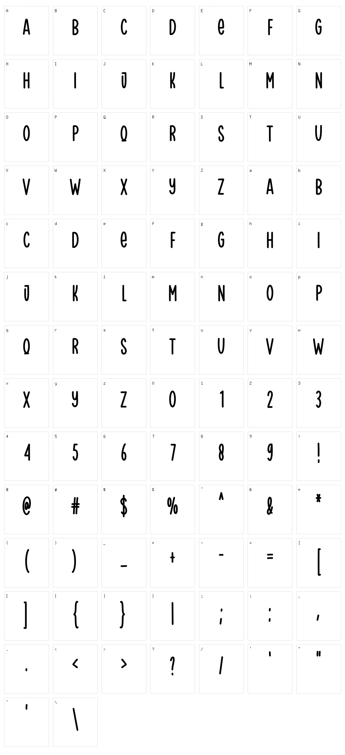 Simple Story Character Set