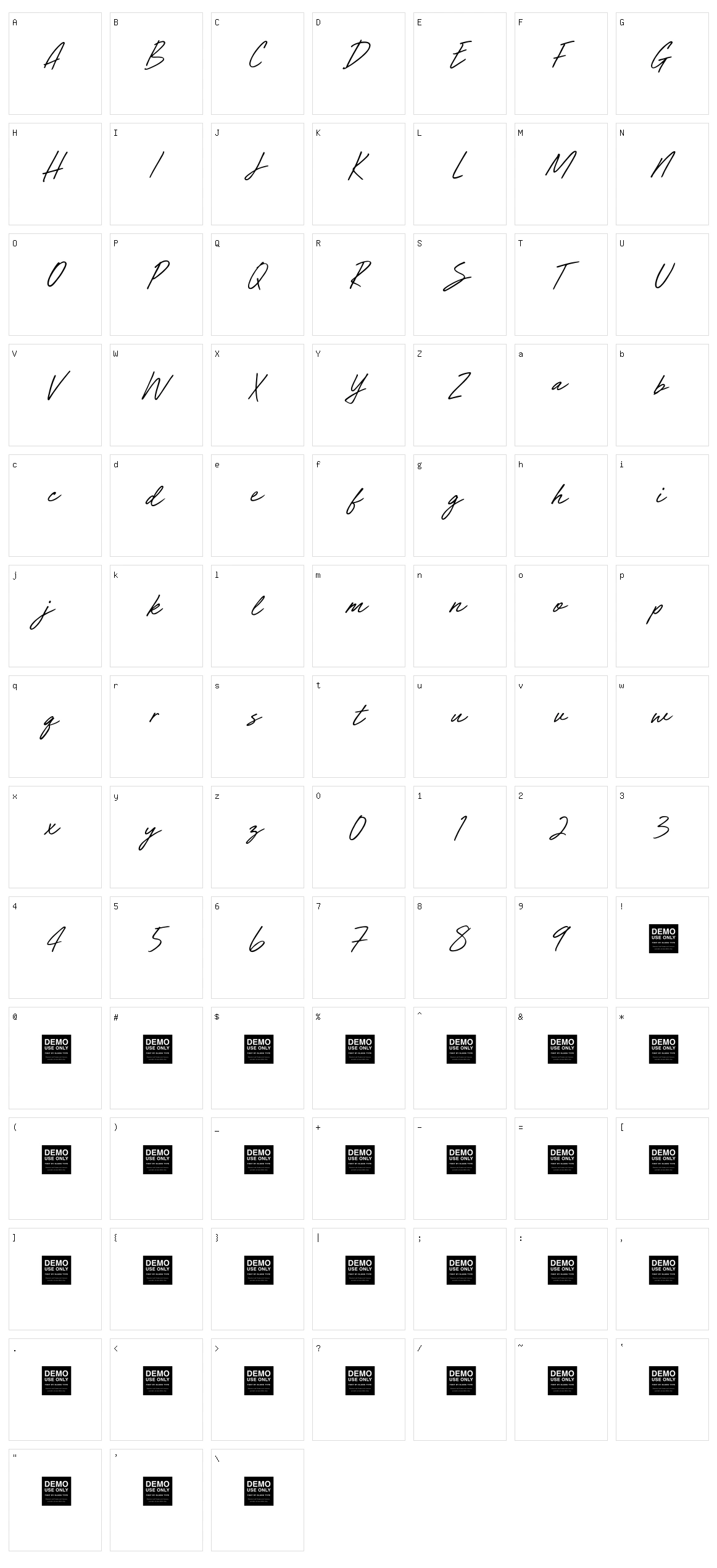 Simulate Minds Character Set