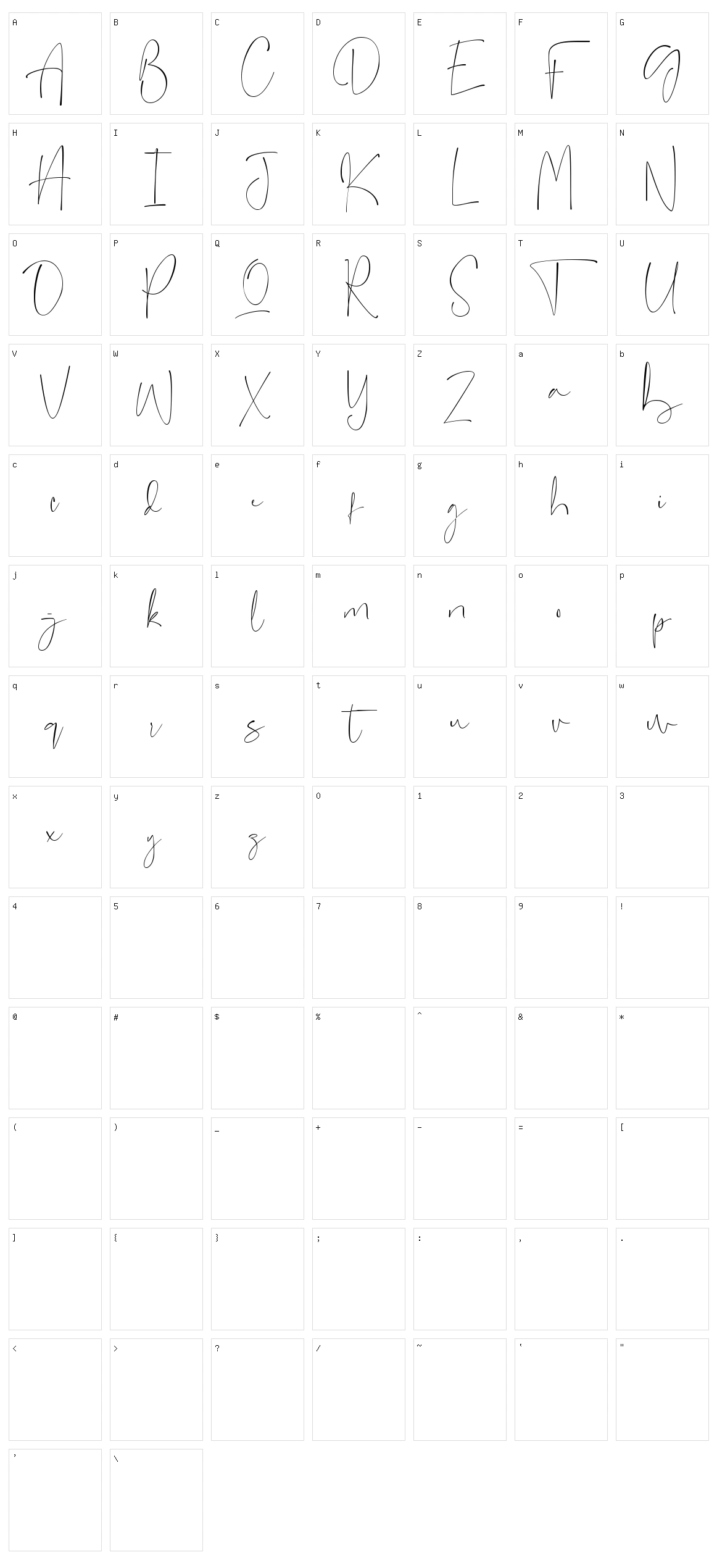 Singletone Character Set