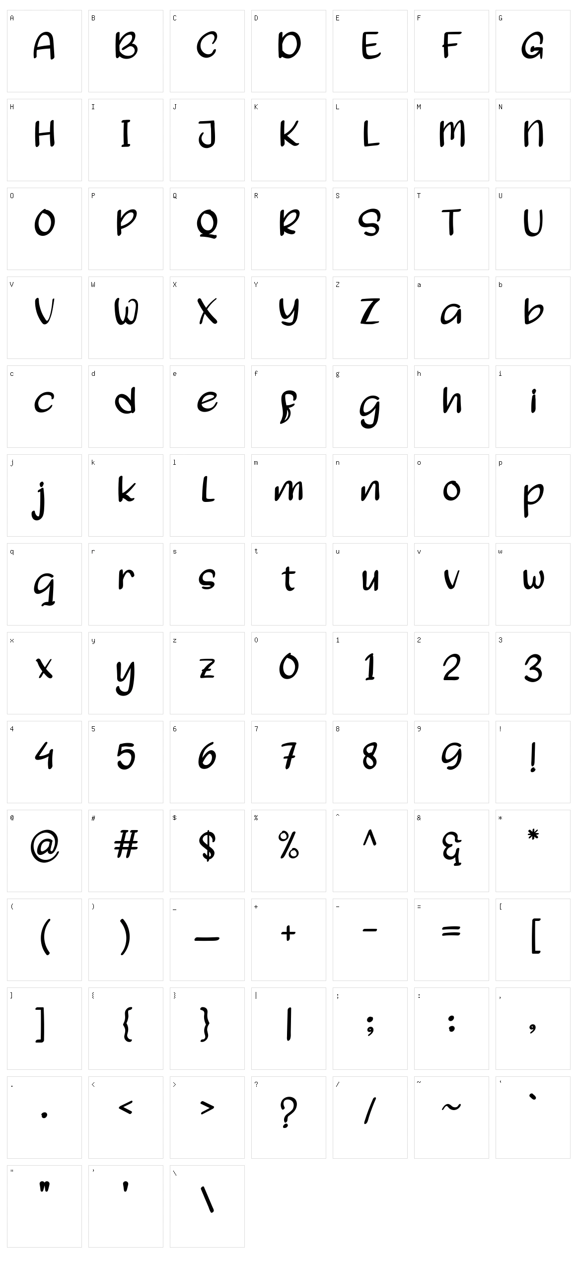 Slaras Character Set