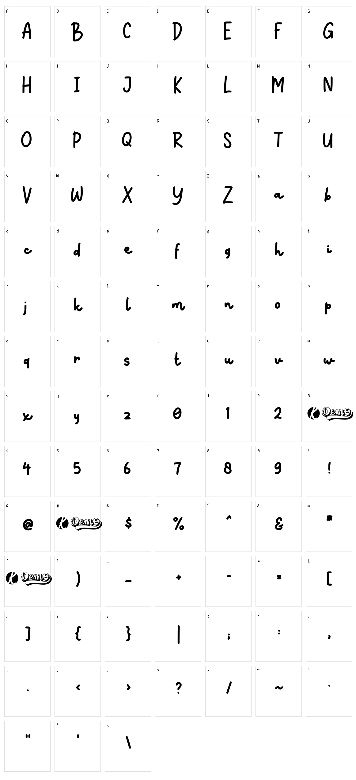 Snow Doodle Character Set