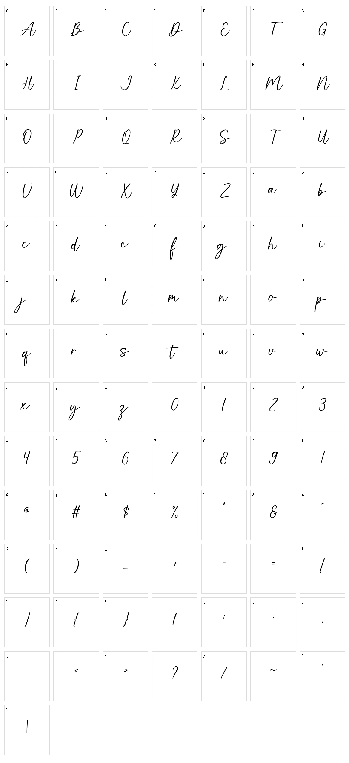 Snowflake Character Set