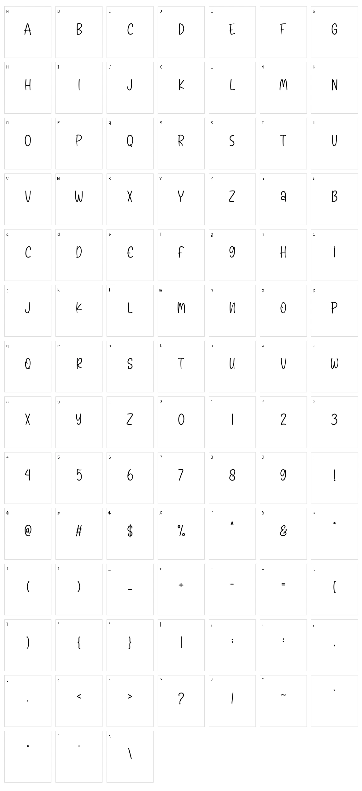 Snowman Character Set