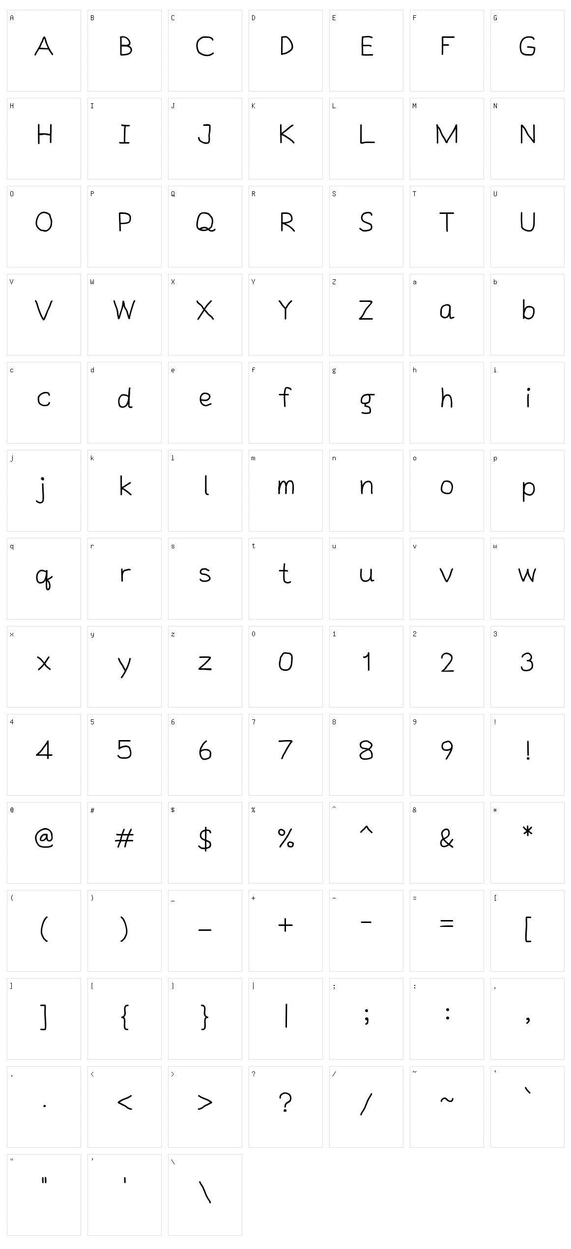 SNTS MouseLaak TP Character Set