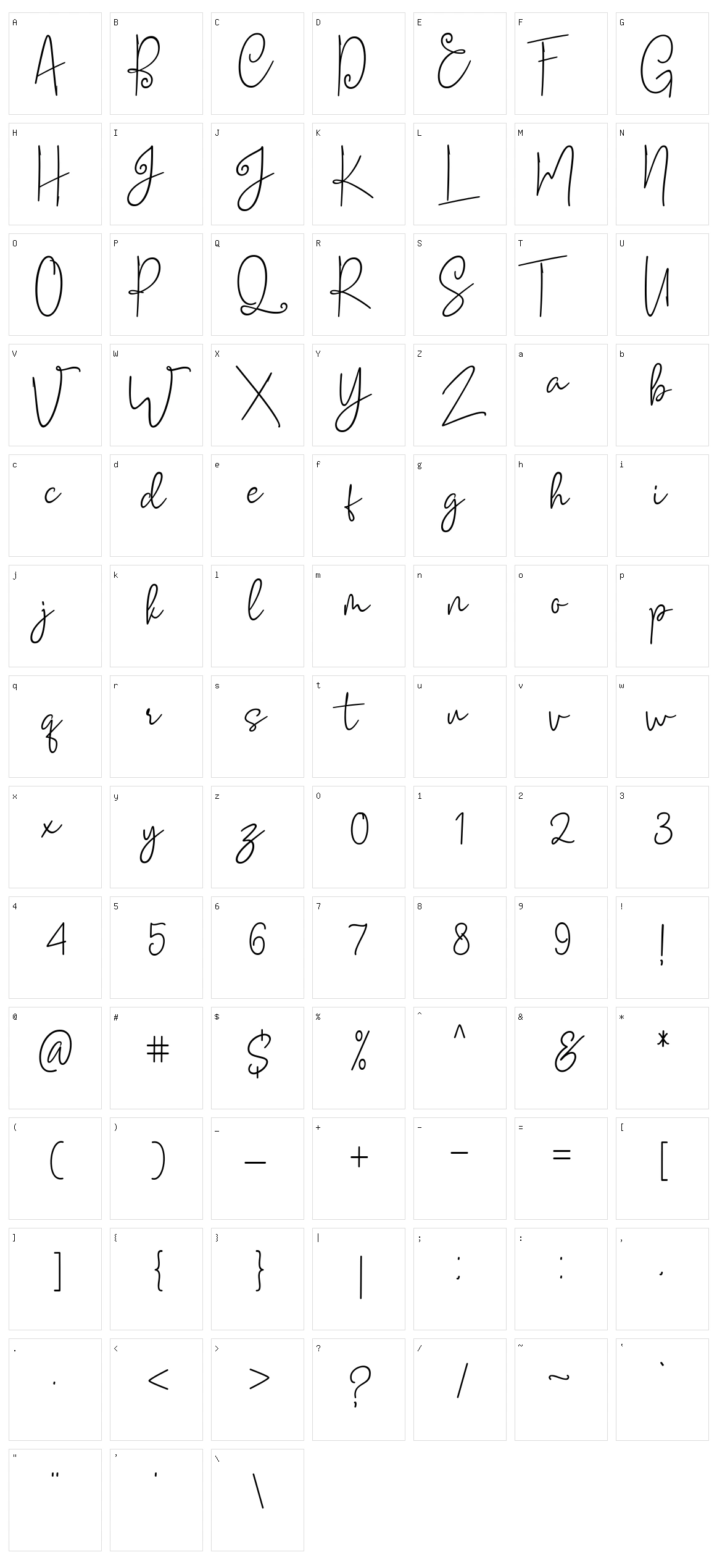 Soul Amsterdams Character Set