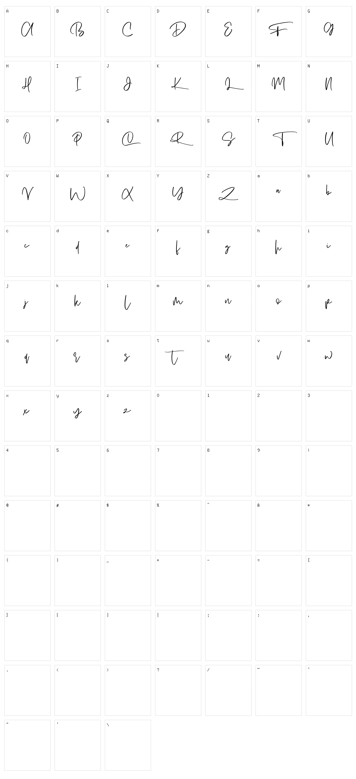 Soul Harder Character Set