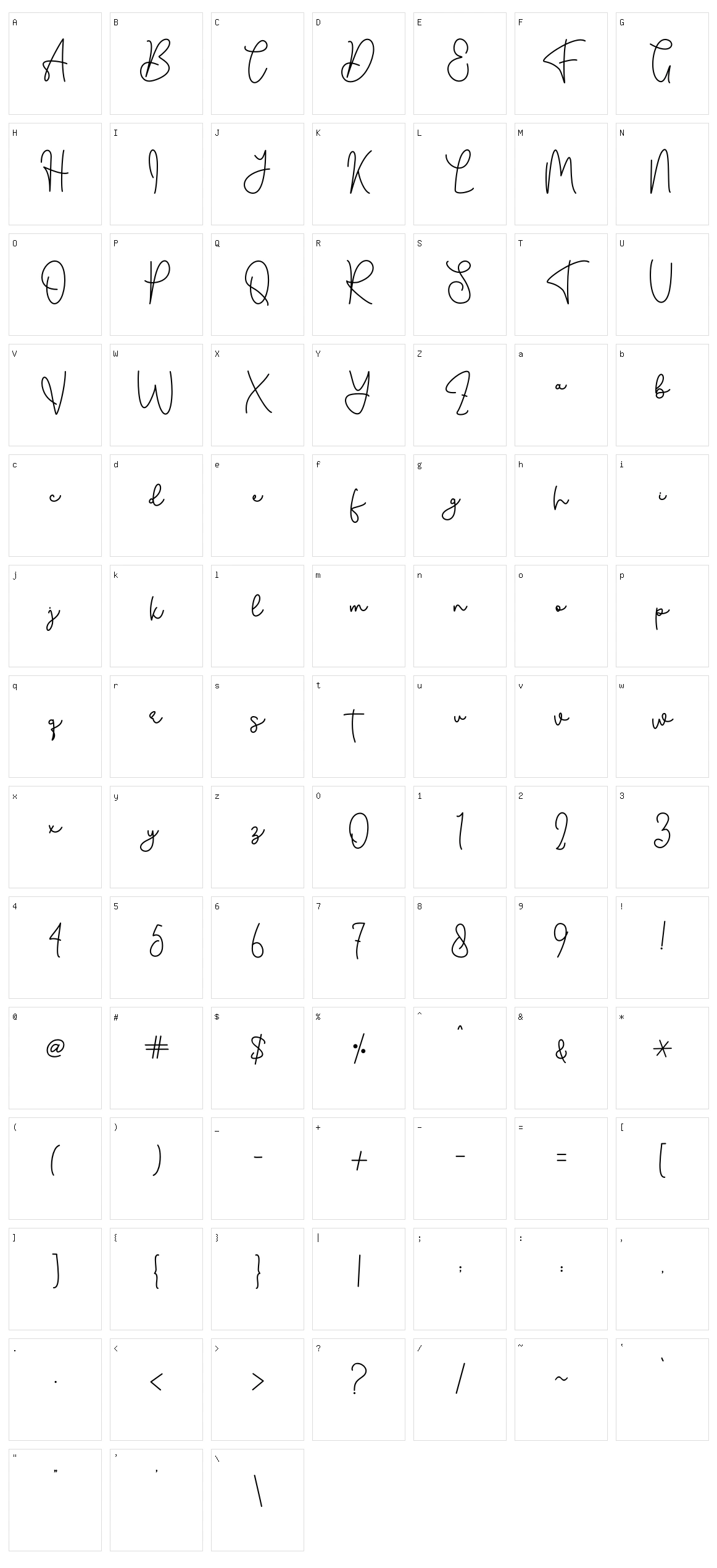 South Town Character Set
