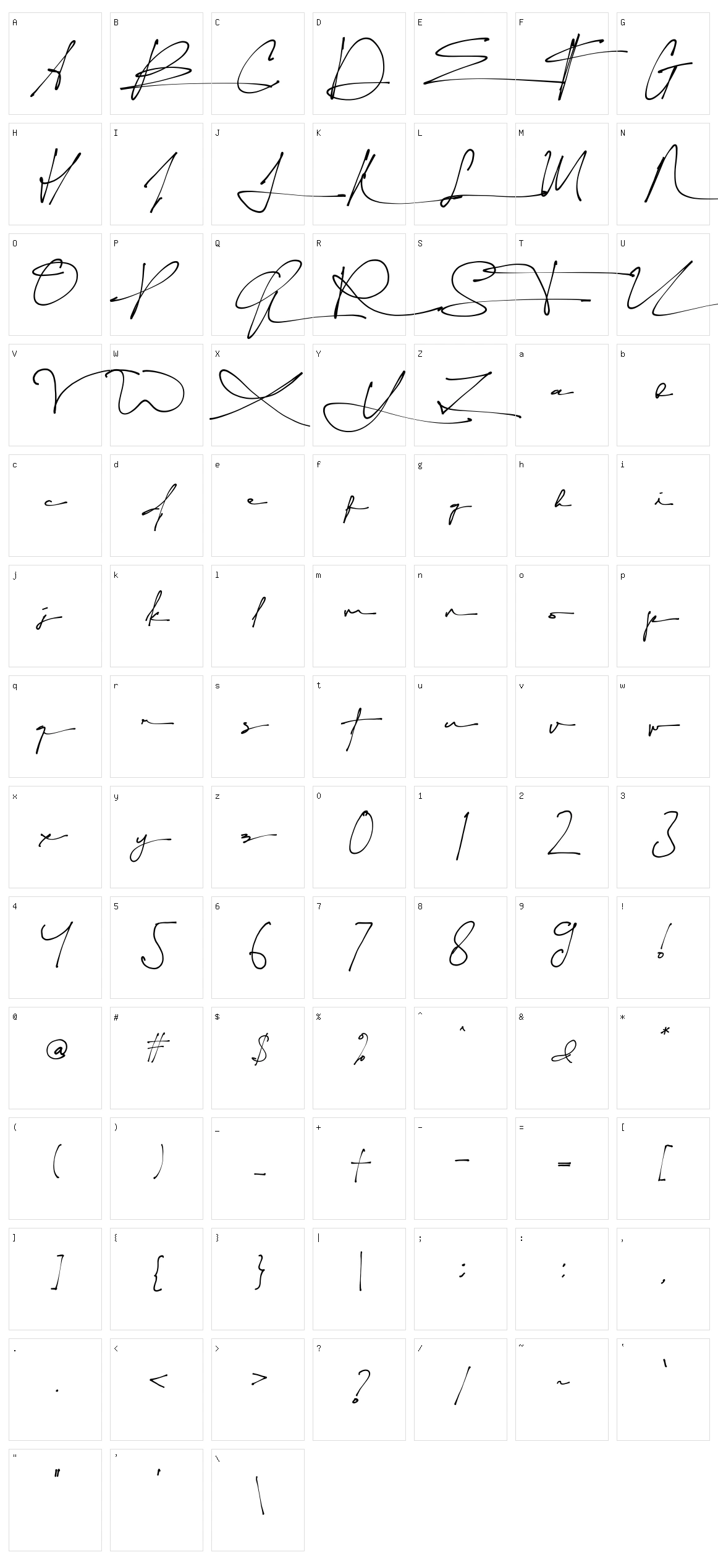 Southera Character Set