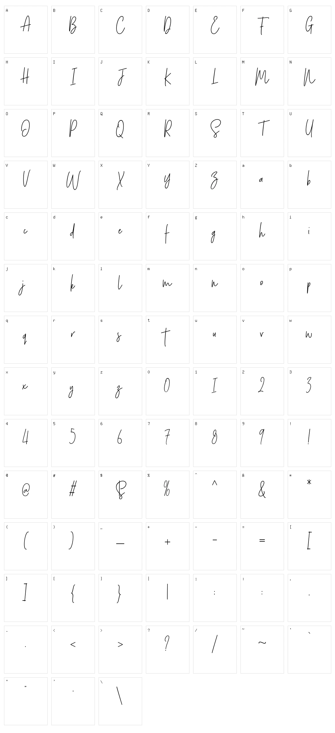 Southern Character Set