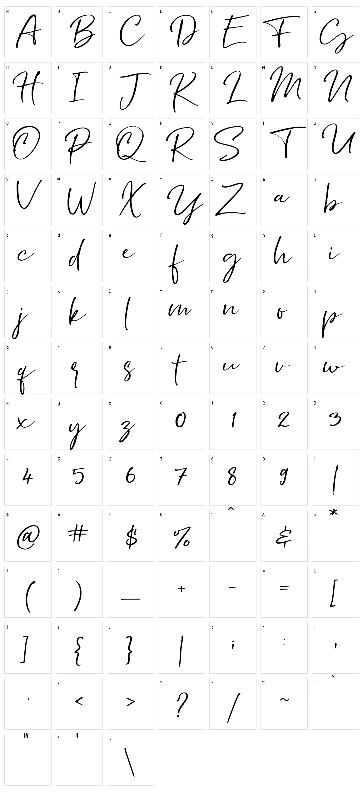 Southnis Character Set