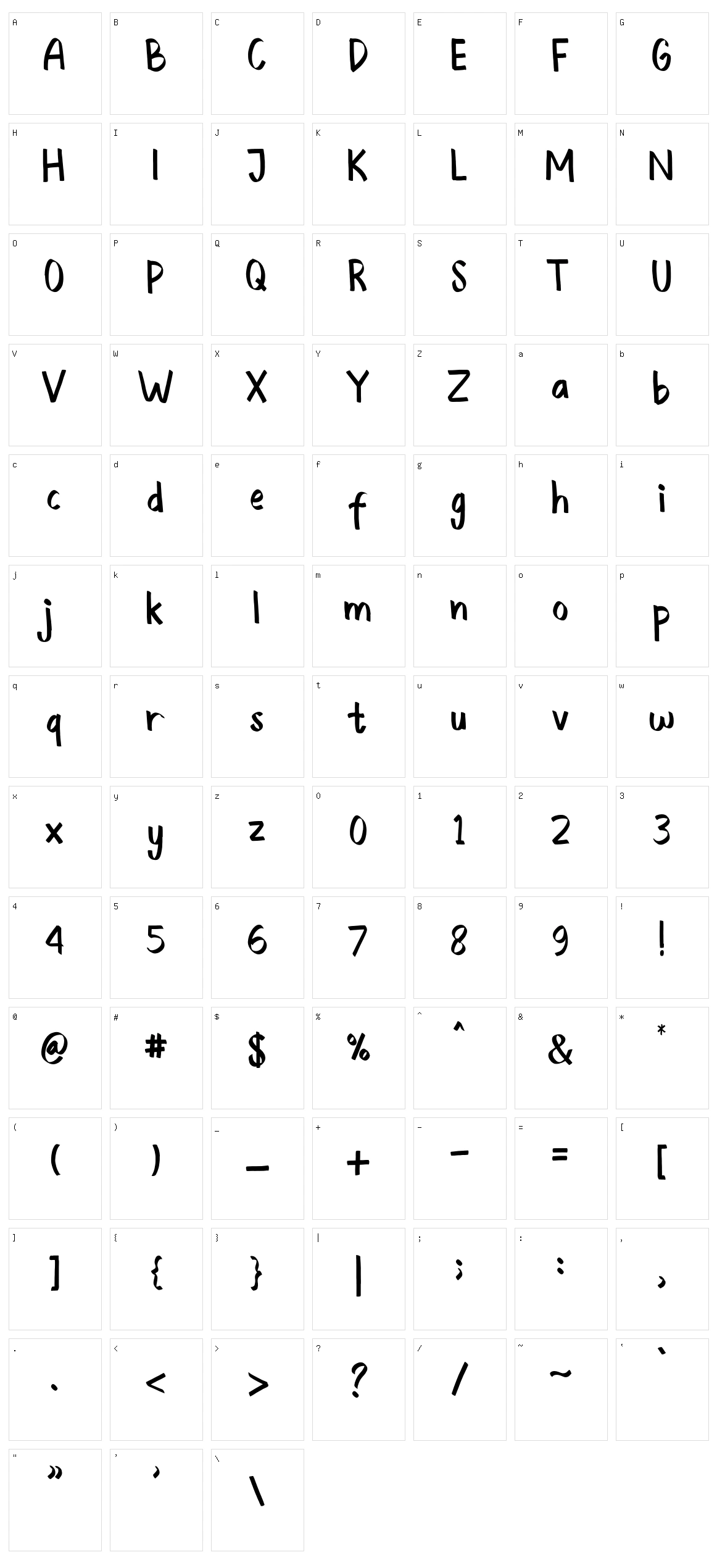 Southwest Character Set