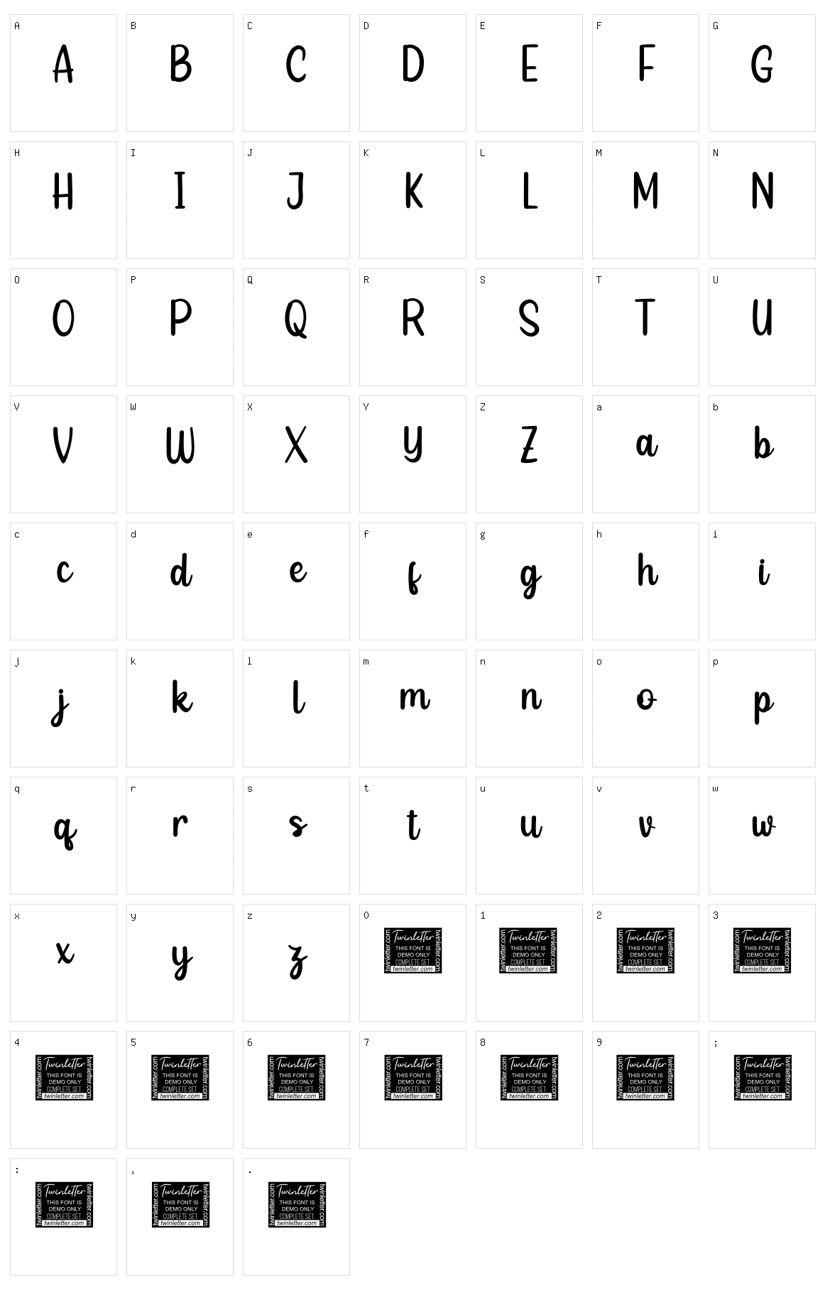 Sovett Character Set