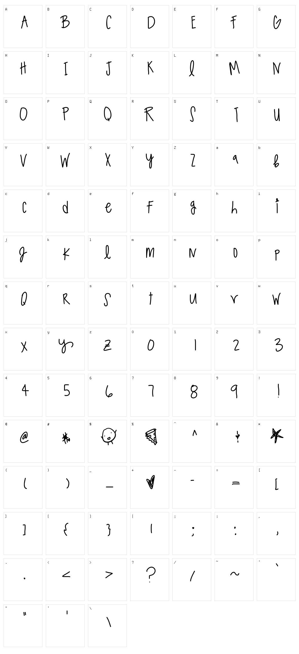 Sparkling Soda Character Set