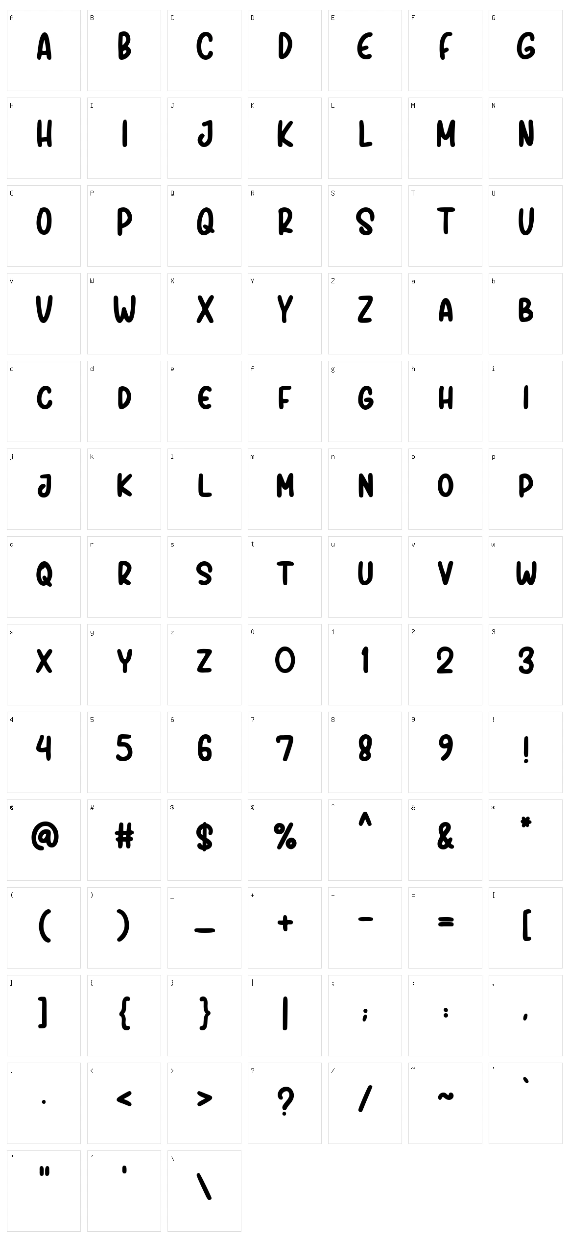 Sportime Character Set