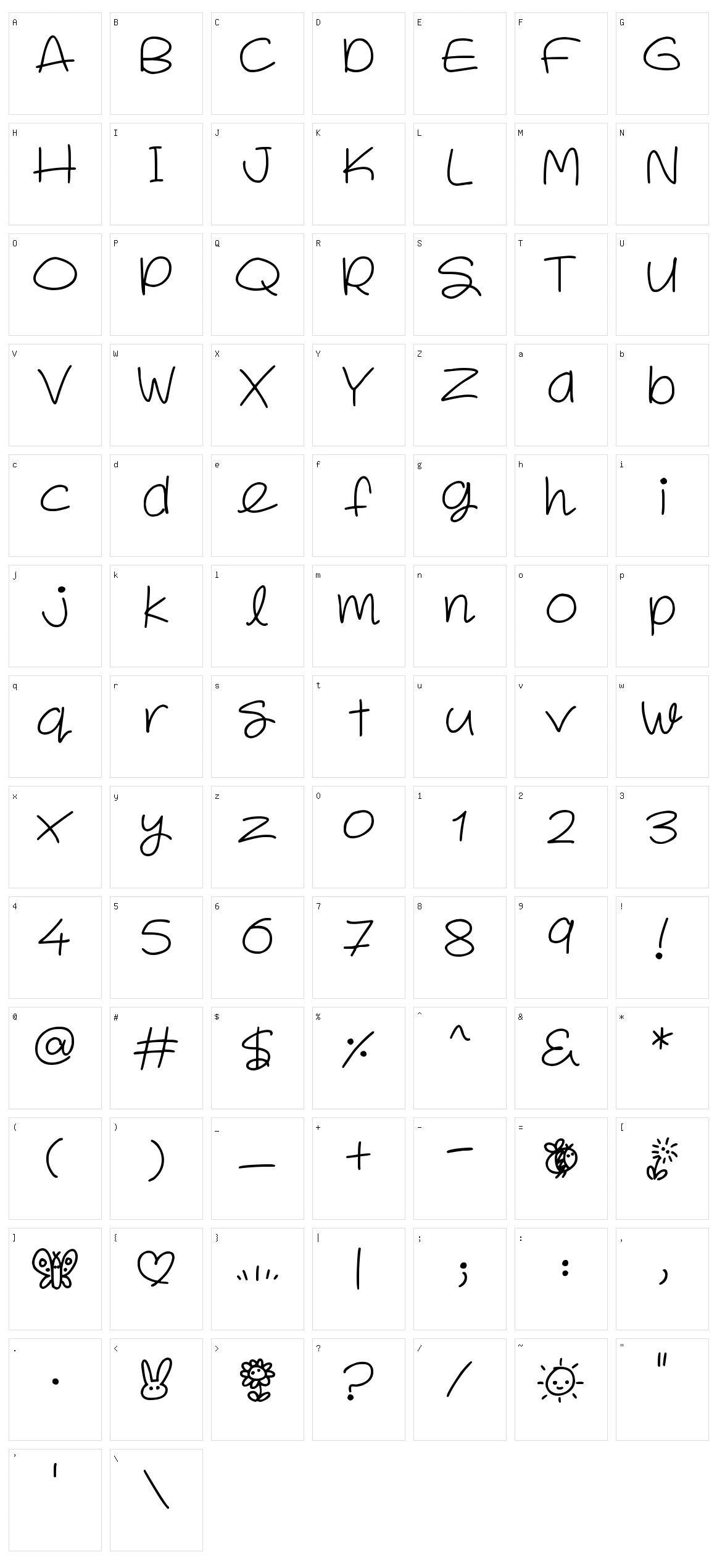 Spring In My Step Character Set